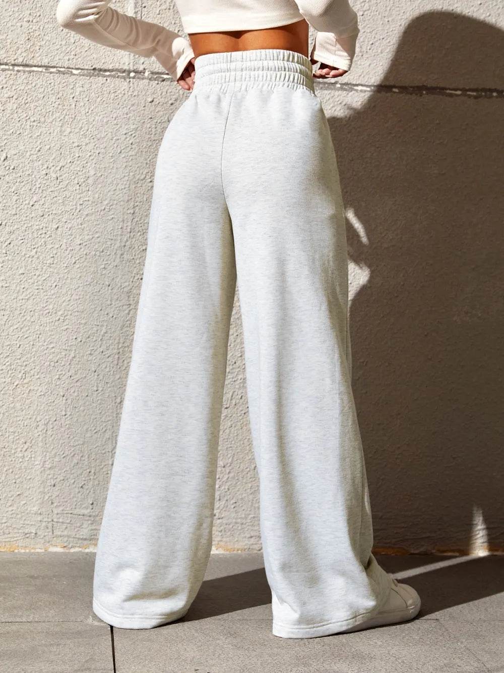 Honey Drawstring Elastic Waist Wide Leg Pants Trendsi f6770ba7-8078-4c21-8386-75447780e676-Max