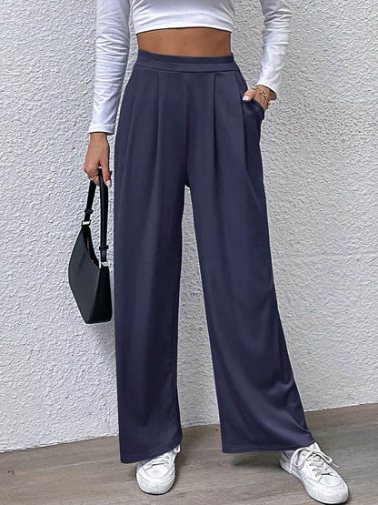Perfee High Waist Straight Pants Trendsi f6a7053614e24b8eb547c65441a23e5f-Max