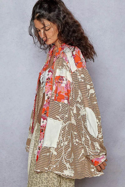 POL Floral Print Crochet Button Up Shirt Trendsi f6ac05a8-ad21-4b35-9044-15f80e6488c6-Max-Origin
