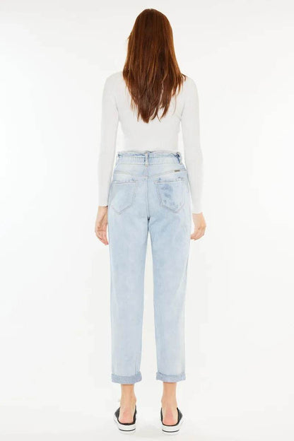 Kancan Open Pack Paperbag Mom Jeans Trendsi f7024bead9c24c0081a34c7ffbd0b89b-Max-Origin
