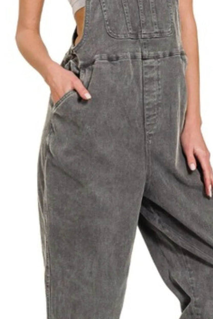 Zenana Washed Knot Strap Relaxed Fit Overalls Trendsi f758d613-c358-4d83-a662-e7cf64997f66-Max-Origin