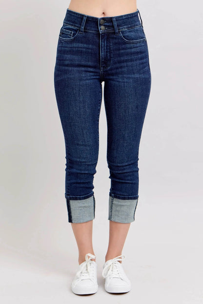 Judy Blue High-Waist Double Waist Band Skinny Jeans DK Trendsi f77ba784496444098ee4409371cc2ca4-Max-Origin