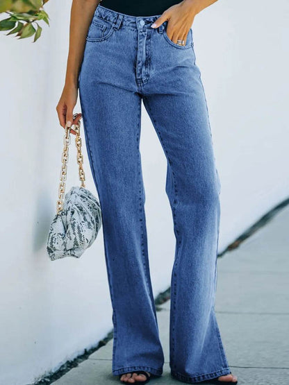 Side Slit Jeans with Pockets Trendsi f79265d0-9c64-4049-be9f-d426cdb32869-Max