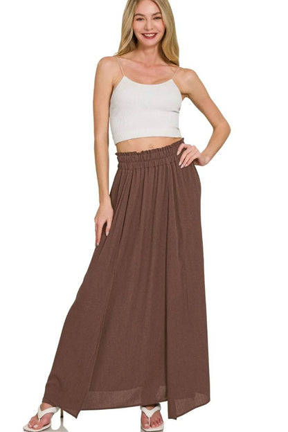 Zenana Woven Crinkle Gauze Long Skirts Trendsi f7a74f28-08fd-42fb-8fde-1d2e0fcd95b4-Max-Origin