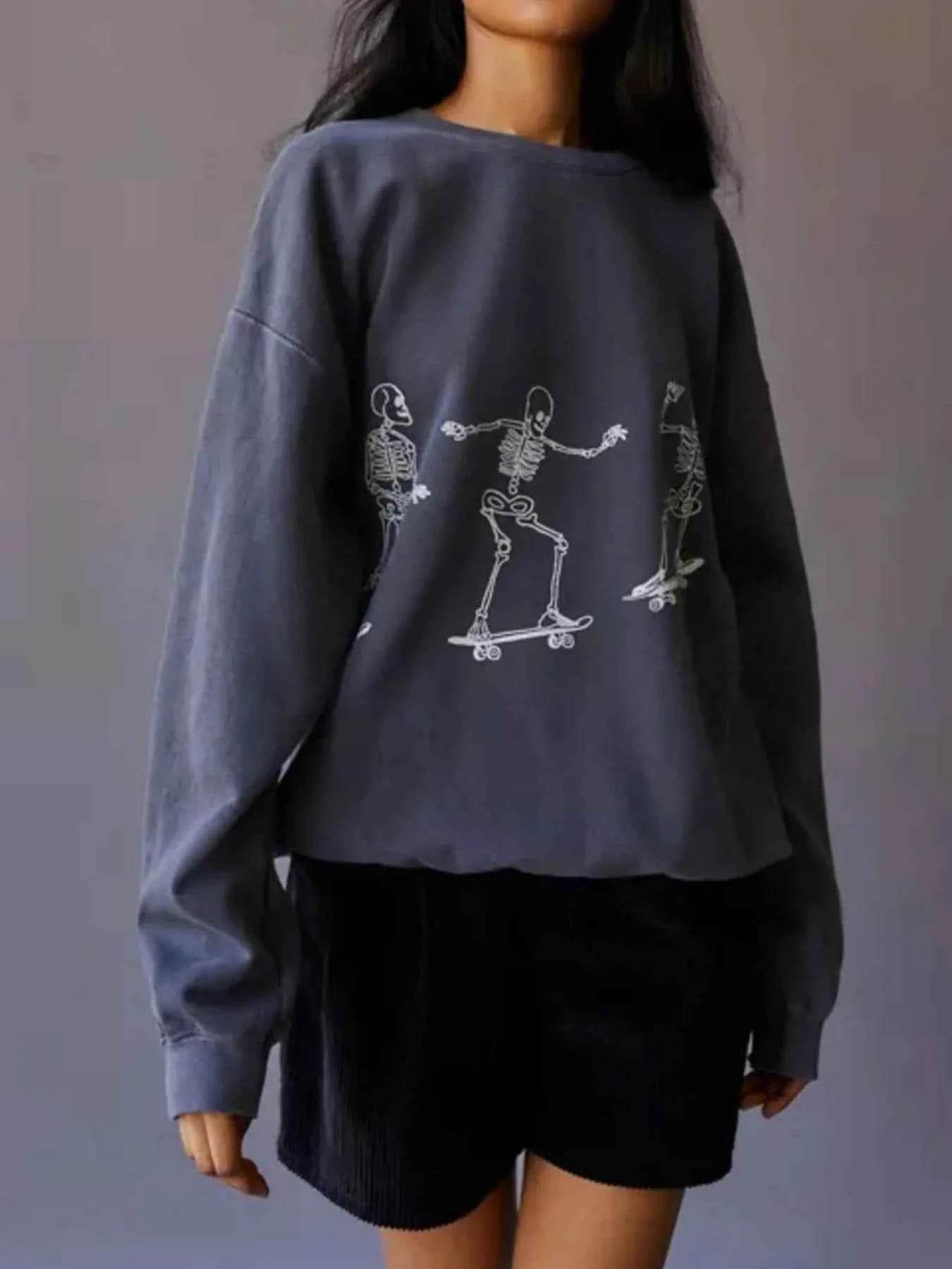 Skeleton Graphic Oversized Sweatshirt Trendsi f7e81fb7-e67c-4231-a5bc-fed44358efe5-Max-Origin