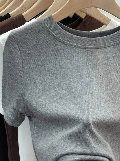 Crew Neck Short Sleeve T-Shirt Trendsi f803d190-d92f-4607-99ac-886fd122373b-Max-Origin