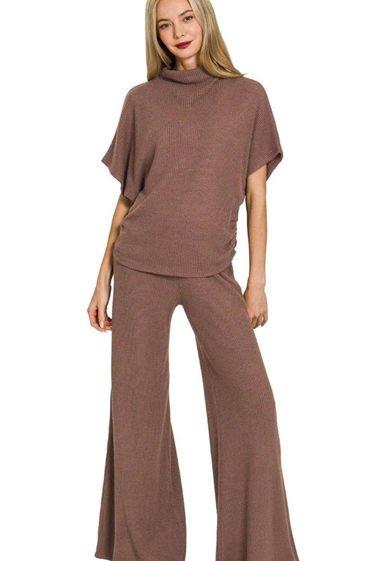 Zenana Sweater Mock Neck Top & Long Pants Set BROWN Trendsi f874fd16-1cfa-47ce-8519-9e7bf0a5f078-Max-Origin