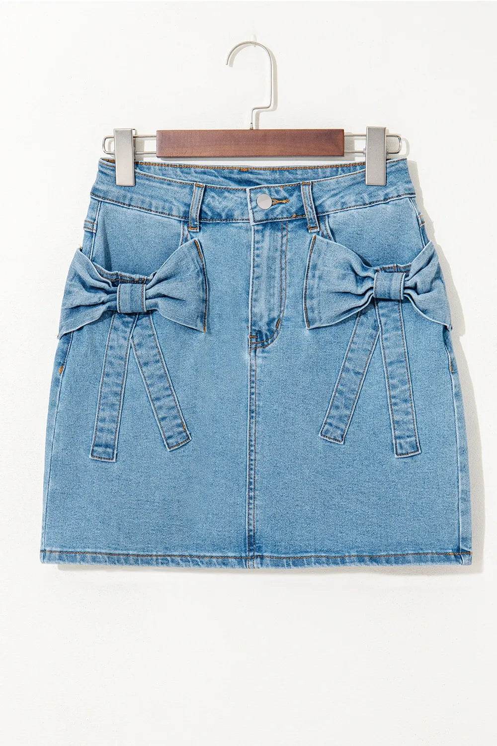 Acid Wash Bowknot Details High Waist Denim Skirt Trendsi f8fe60e7-c5c6-4601-ae23-6cdc05416fc2-Max-Origin