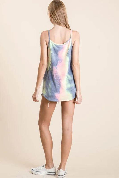 BiBi Tie Dye Terry Camisole with Caged Neck Trendsi f9075f21da3f4d5fa49560890c5b2572-Max-Origin
