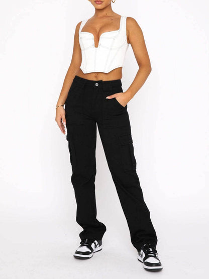 Straight Leg Cargo Pants Trendsi f937c2b9d3bb4e87bc5fbe5424d81908-Max