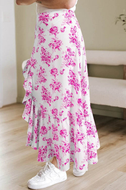 Boho Floral High Waist Ruffle Split Maxi Skirt Trendsi f9891318-5710-4d4b-b44a-6c09b03d3615-Max-Origin