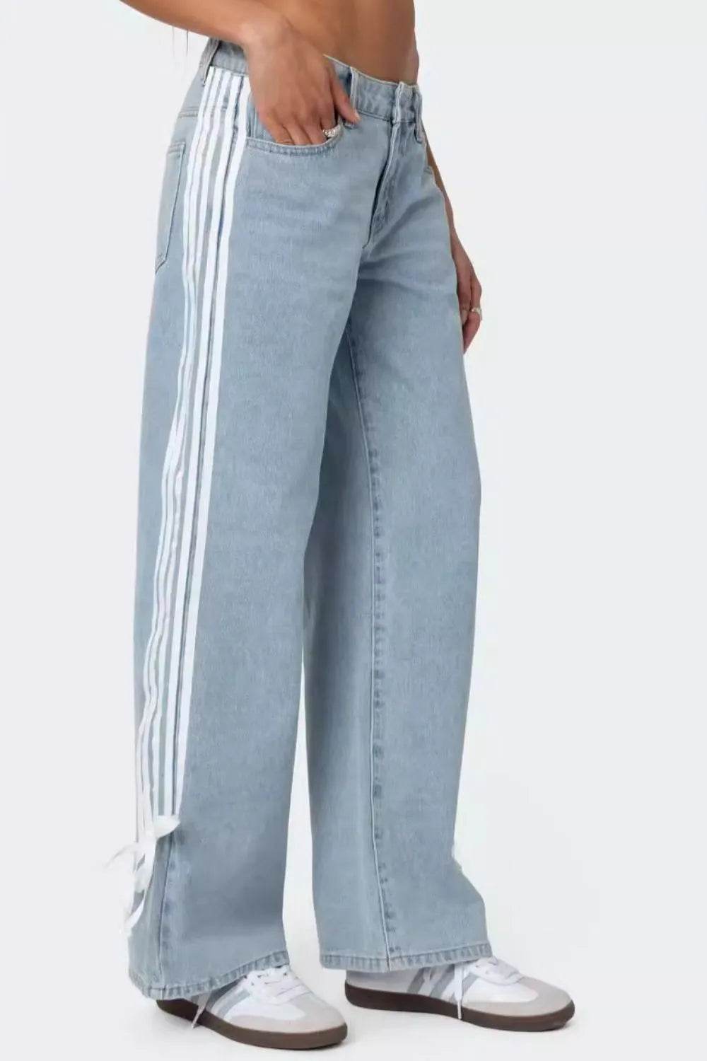 Side Striped Loose Fit Jeans Trendsi f9ba651e-ff1e-421f-9b3e-7eda1a7342d6-Max-Origin