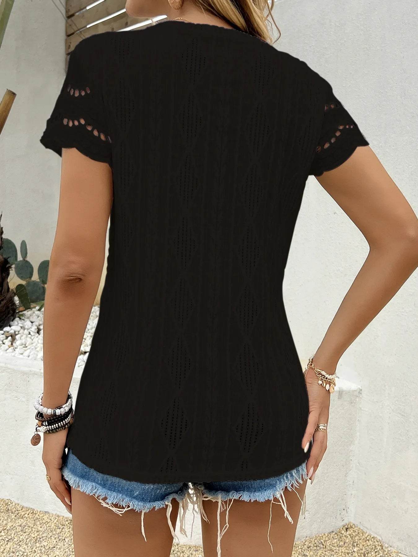 Crochet Lace Short Sleeve T-Shirt Trendsi fa6ddf1e9d54423993679ba991dbe118-Max-Origin