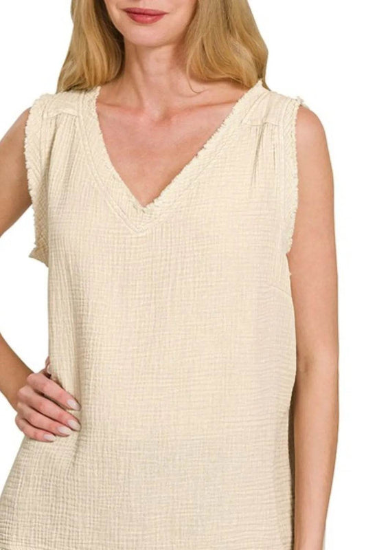 Zenana Double Gauze Raw Edge Acid Washed Tank Trendsi fab0af7b-1c79-401a-aa71-9ed96361f227-Max-Origin