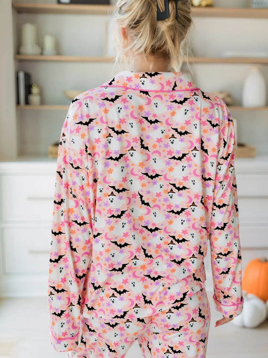 Halloween Ghost Print Button Up Top and Pants Lounge Set Trendsi fab4e2ff-ed35-4800-bab1-8058af95ed4c-Max-Origin