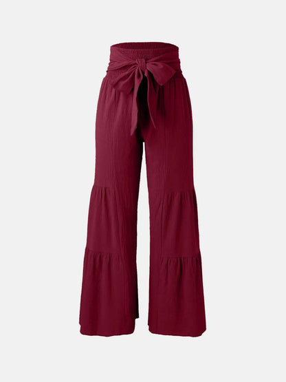 Tied Ruched Wide Leg Pants Trendsi fac017a1-581b-469e-8d44-a2c96efe8ca3-Max