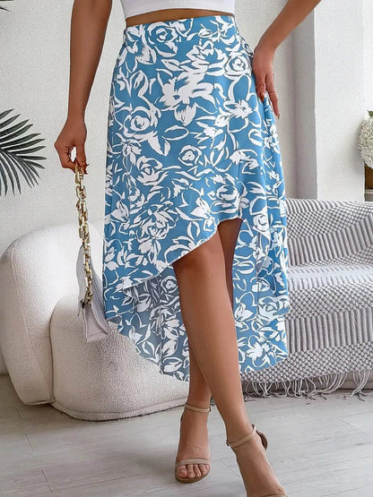High-Low Printed High Waist Skirt Trendsi faeb7048-ccb6-4ac4-8def-f3237f4c46b1-Max