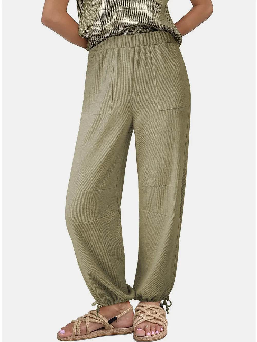 Drawstring Elastic Waist Joggers Trendsi fb1cae45-cb30-487c-8795-bcef1b130f45-Max