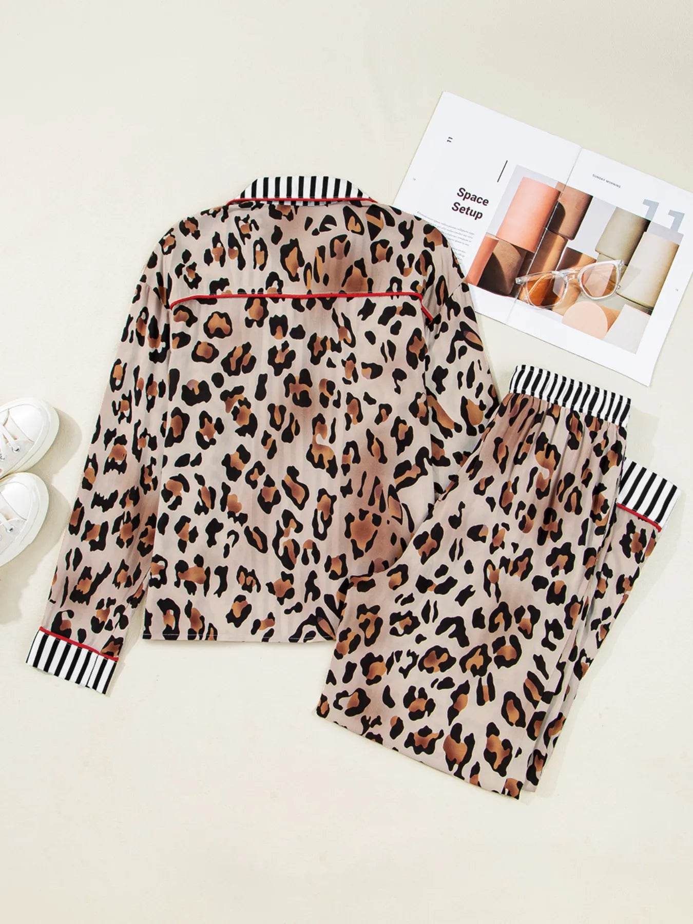 Leopard and Striped Trim Shirt and Pants Set Trendsi fb46ddad-e05e-4975-893a-d6a73b41b415-Max-Origin