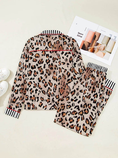 Leopard and Striped Trim Shirt and Pants Set Trendsi fb46ddad-e05e-4975-893a-d6a73b41b415-Max-Origin
