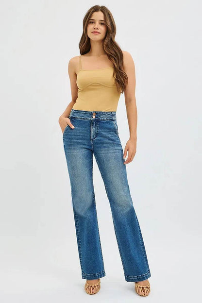 RISEN Full Size Tummy Control High Rise Bootcut Jeans with Double Button Waistband Plus Size Trendsi fb8fc3212d2340f78b04f1ee2aa8c6d7-Max-Origin