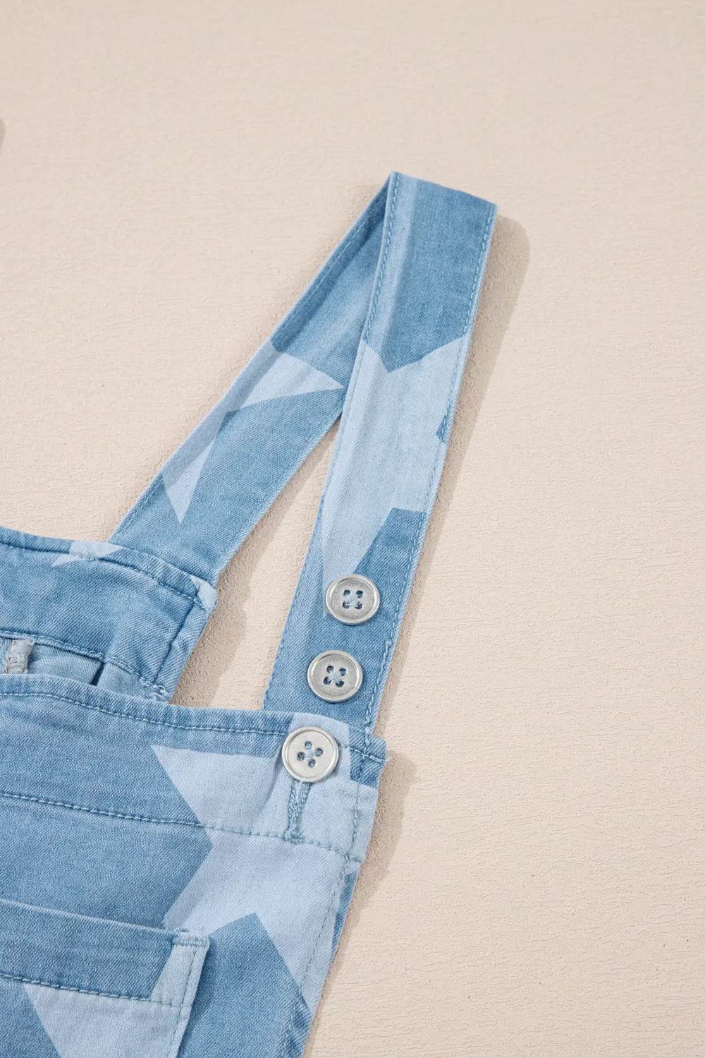 Star Print Square Neck Denim Overalls Trendsi fb950b4f-91e5-429d-98c2-e02fe824f012-Max