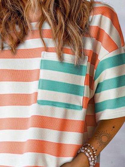 Striped Oversized Short Sleeve T-Shirt Trendsi fbdb4caa-5635-47bd-a1b9-13204a603ee9-Max-Origin