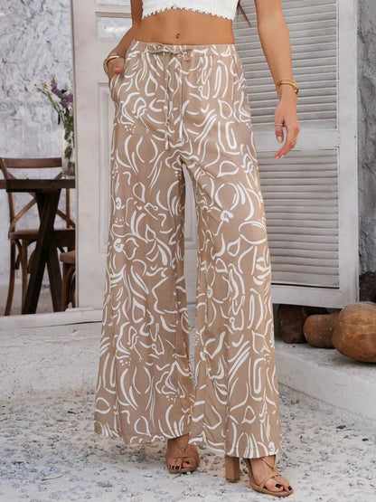 Devine Drawstring Printed Wide Leg Pants Trendsi fc72ba22-1575-4c08-acff-3892fbfcd4d3-Max