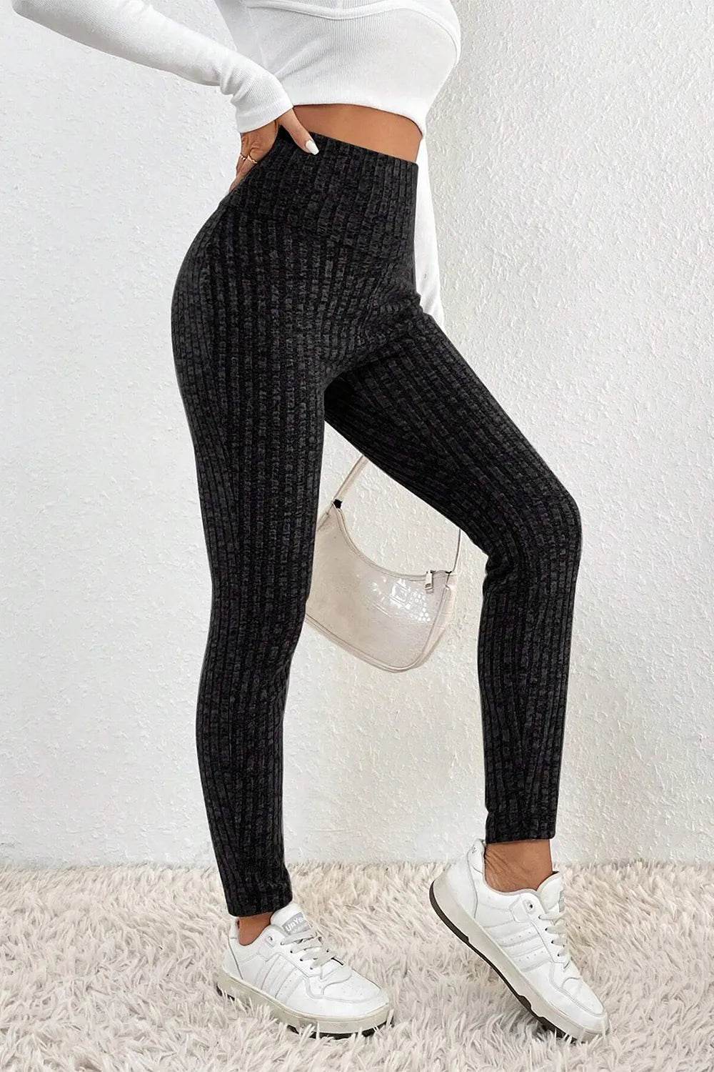Ribbed High Waist Leggings Trendsi fc875422-286e-41a5-a6b4-09af53206e1b-Max
