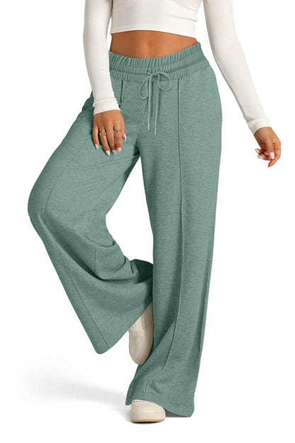 Drawstring Elastic Waist Wide Leg Pants Trendsi fc9ee4bb-8c00-4b4c-832a-35952af18567-Max