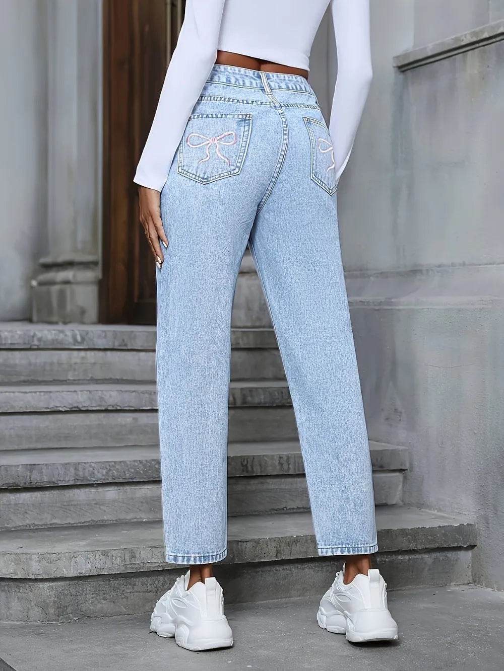 Distressed High Rise Jeans with Pockets Trendsi fcc7df78-fda3-409c-9898-42f3e41c4699-Max