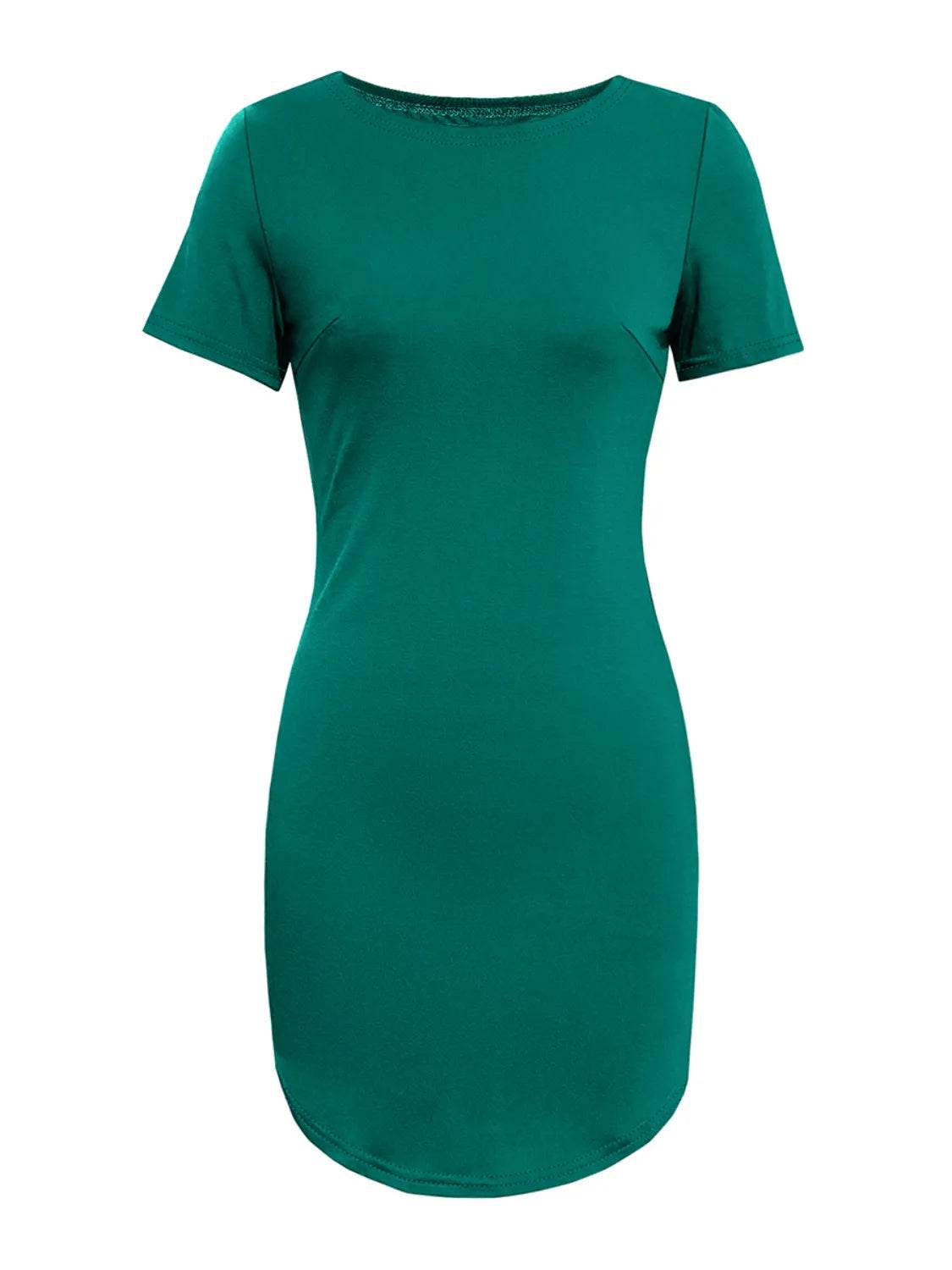 Round Neck Short Sleeve Mini Tee Dress Trendsi fd03012d-6369-48fc-b954-13e975f171f0-Max-Origin