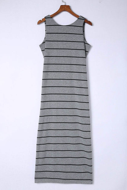 Striped Slit Sleeveless Maxi Dress Trendsi fd1a8eafad5e4924962aa764d3a1ed32-Max
