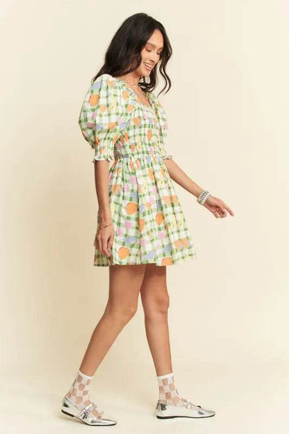 Davi & Dani Fruits Printed Smocking Mini Dress Trendsi fdb4c834eda24f979d9f656716172ee8-Max-Origin