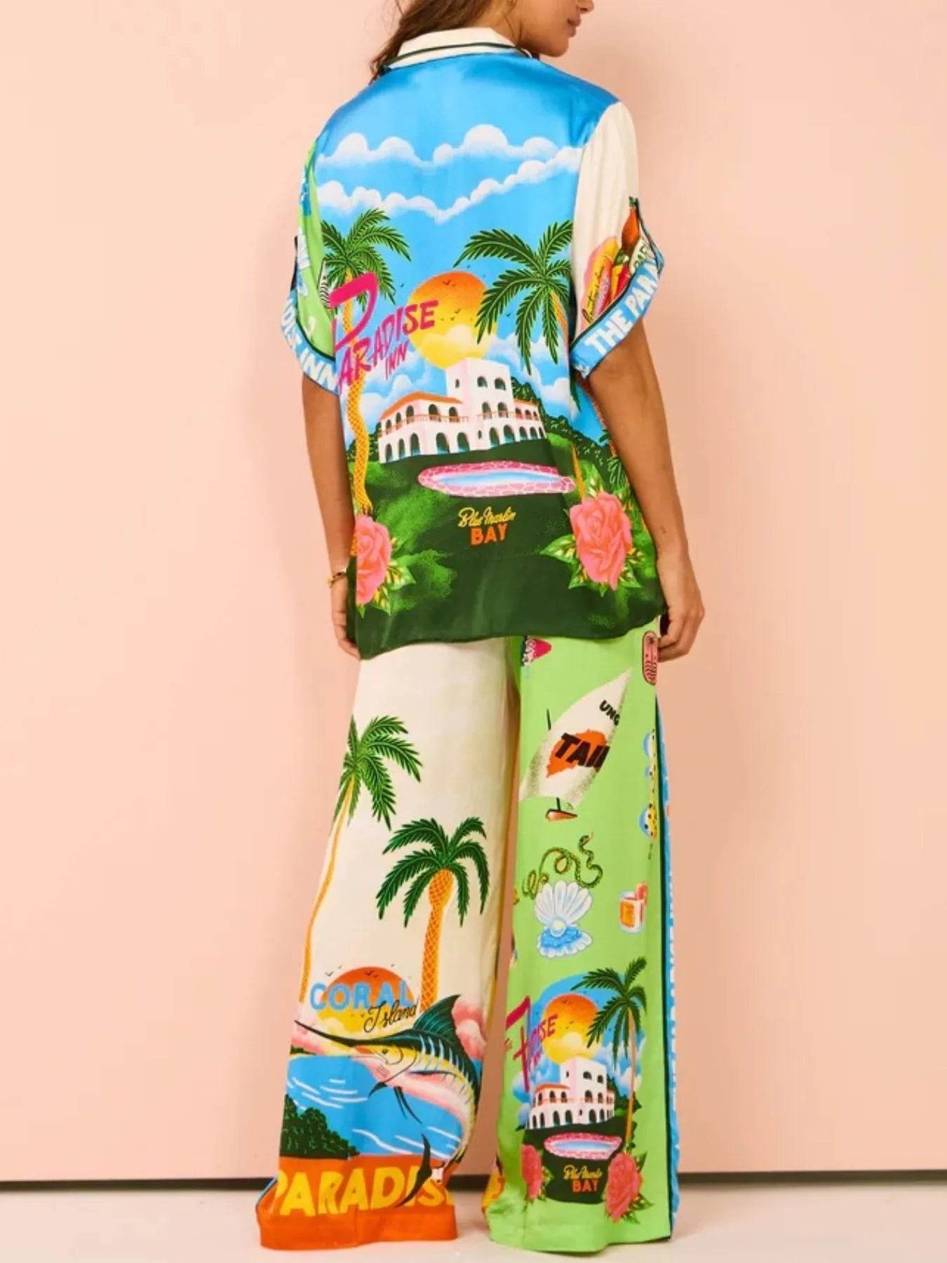Printed Half Sleeve Shirt and Wide Leg Pants Set Trendsi fdcf893b-dc89-455b-9137-a178f571350a-Max-Origin