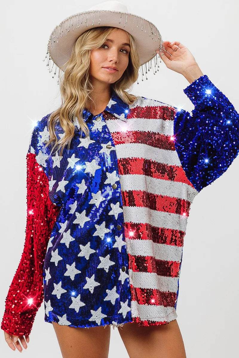 BiBi Velvet Sequin American Flag Shirt Trendsi fe0e645692654755b345e037cfaf399e-Max-Origin