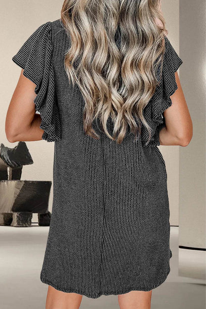 Textured Ruffled Round Neck Cap Sleeve Dress Trendsi fe3fcb61-2de3-477b-963f-b905be2f1ffc-Max