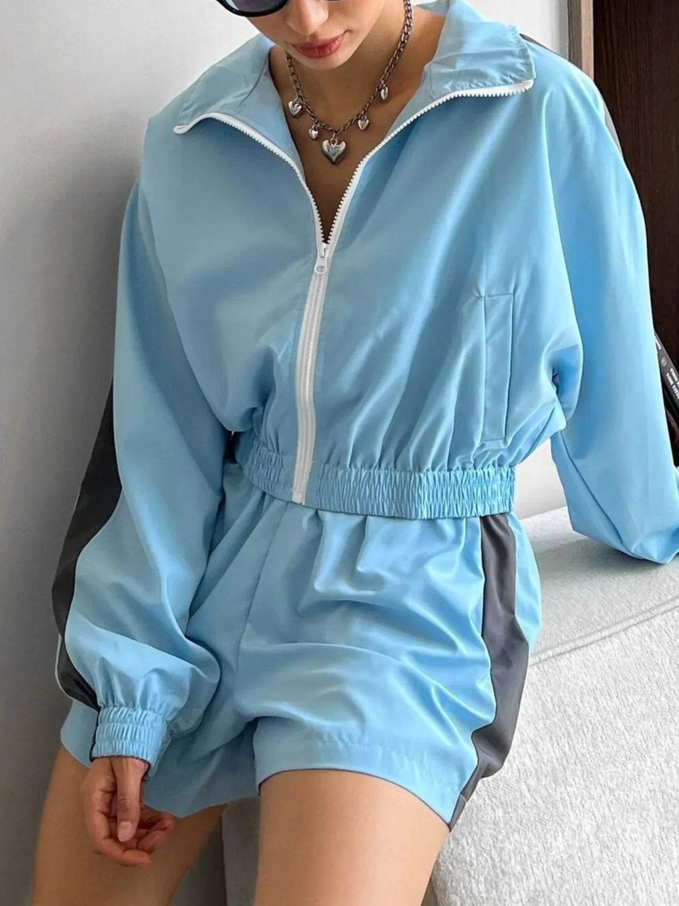 Zip Up Long Sleeve Jacket and Shorts Set Trendsi fe710210-3a25-4ec8-b433-cc3c125b33d7-Max-Origin