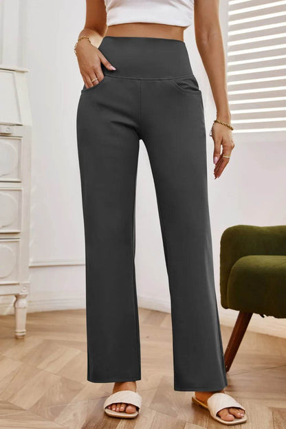 High Waist Wide Leg Pants with Pockets Dark Gray Trendsi fe9b4d00-8e50-4ff6-9659-0f3eb360d7cf-Max