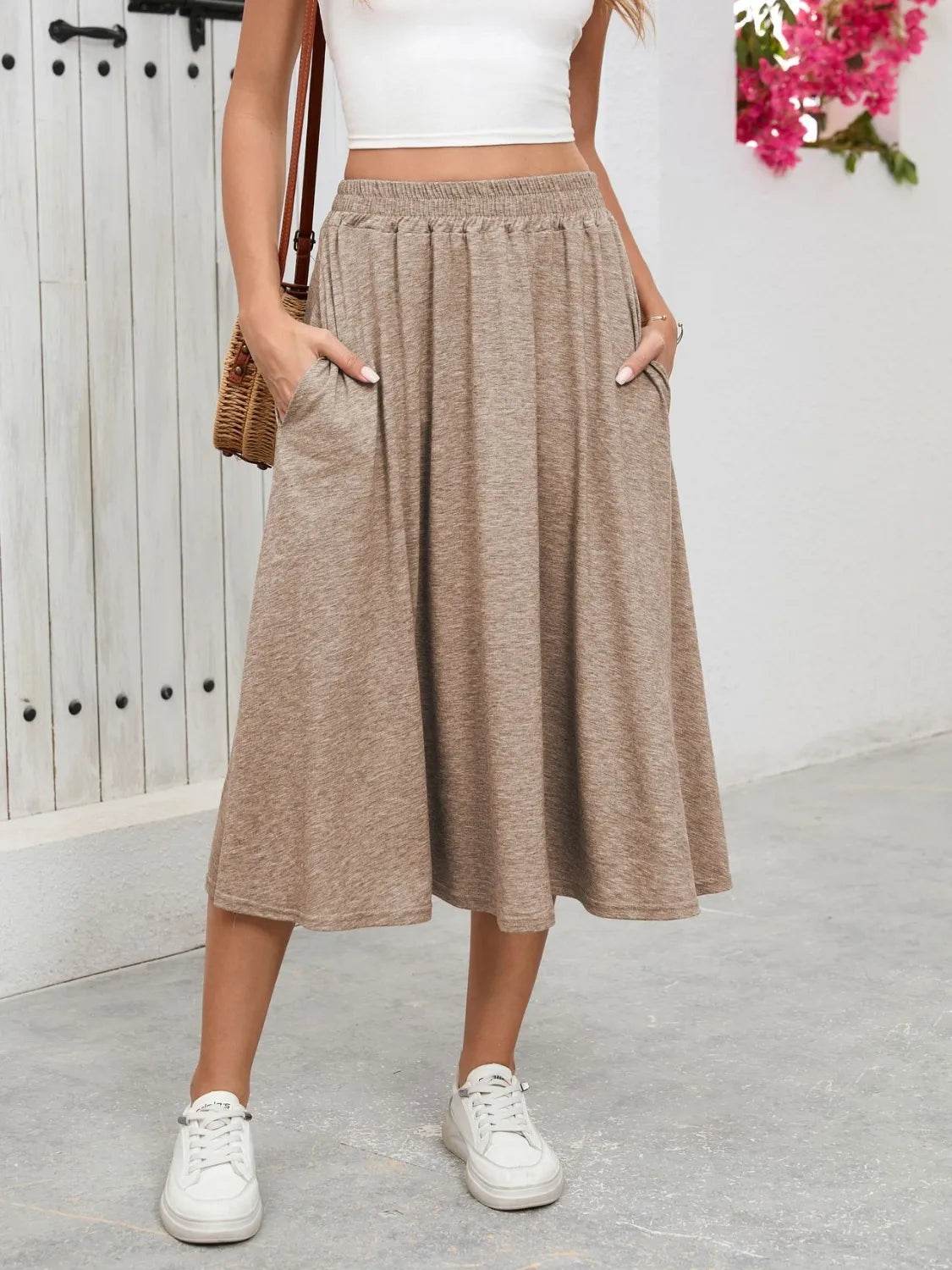 Elastic Waist Skirt With Pockets Trendsi fea2873f-47b8-48ec-a483-276aa3d97e21-Max-Origin