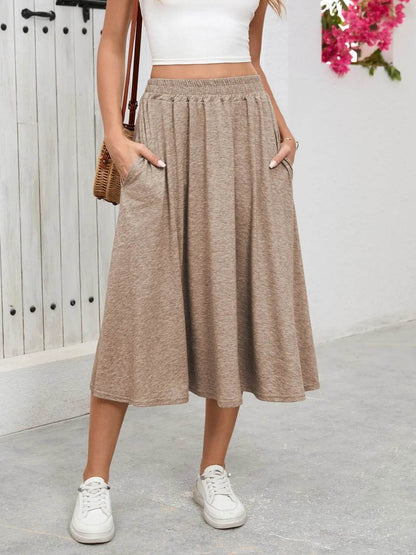 Elastic Waist Skirt With Pockets Trendsi fea2873f-47b8-48ec-a483-276aa3d97e21-Max-Origin
