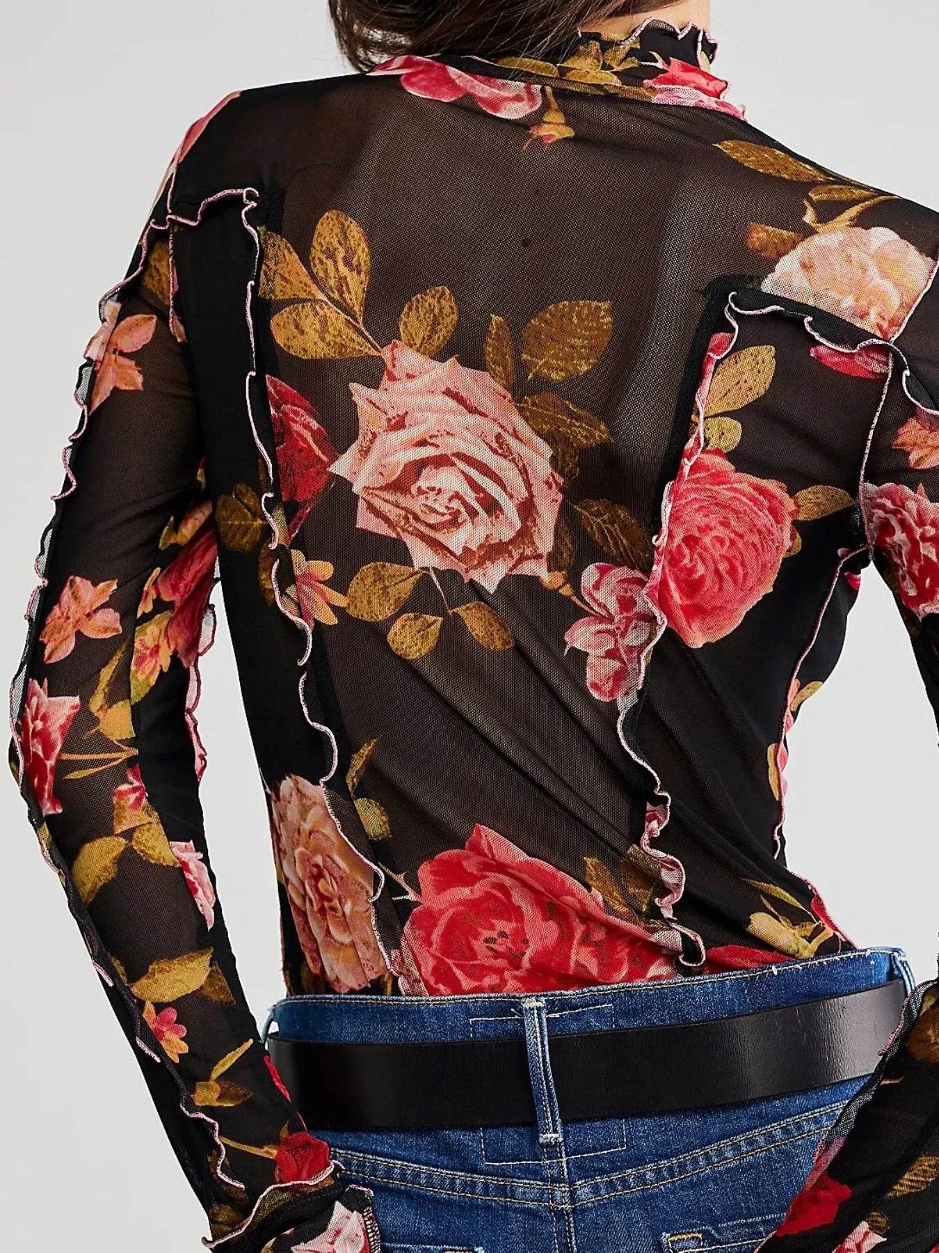 Floral Print Mock Neck Long Sleeve Top Trendsi feb7a8e4-aa11-4b06-9510-acee33498999-Max-Origin