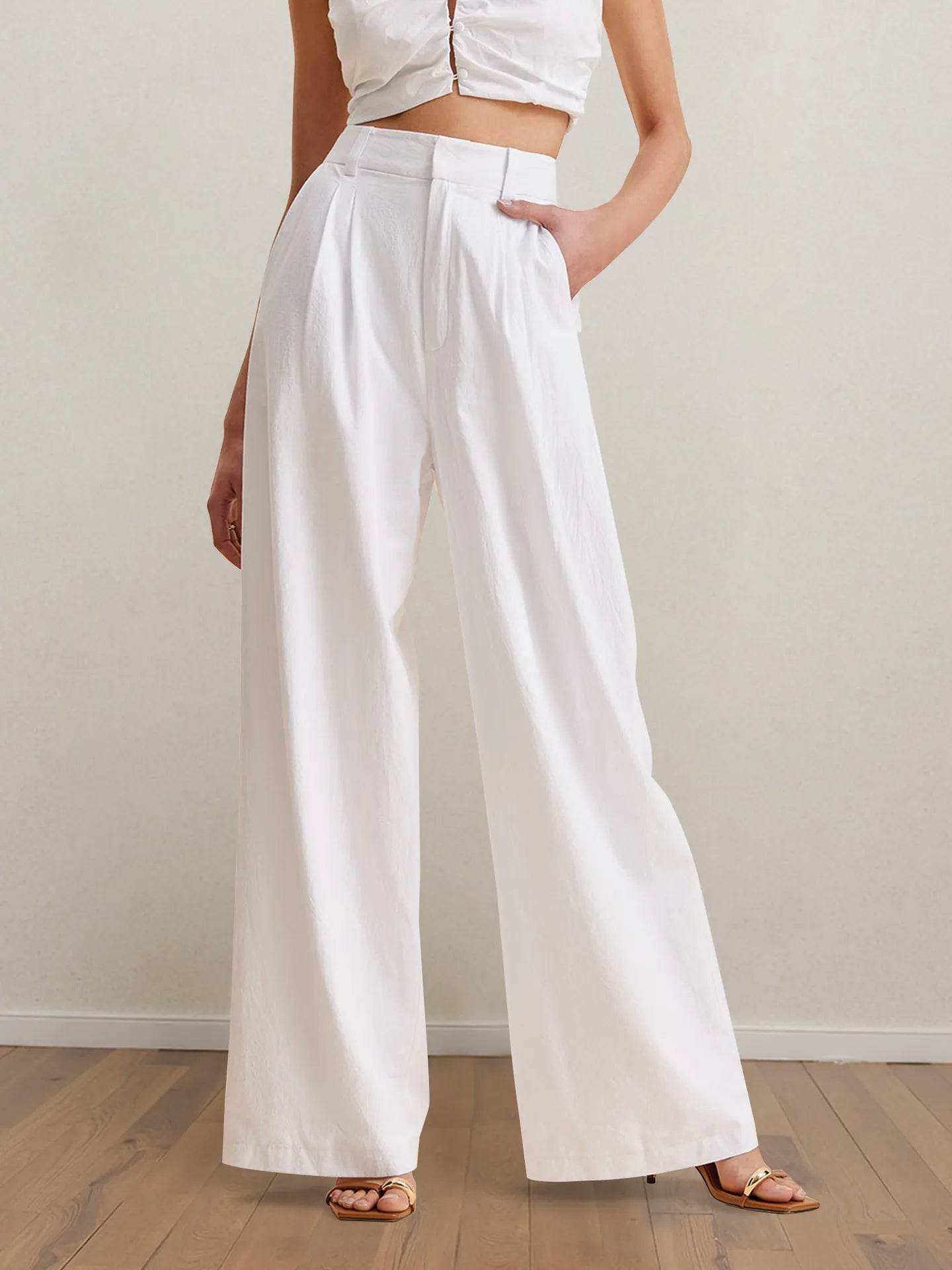 Strapless Peplum Top and Wide Leg Pants Set Trendsi febfe360-69a3-4403-b71e-1d20dcd5b7be-Max-Origin