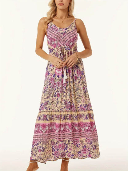 Printed Scoop Neck Midi Cami Dress Pink Trendsi ff296842-f695-4a63-b567-07b6cdc4629f-Max