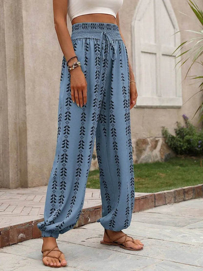 Tied Printed High Waist Pants Trendsi ff9b77b3-55b3-4bdf-96de-edfe4b388556-Max