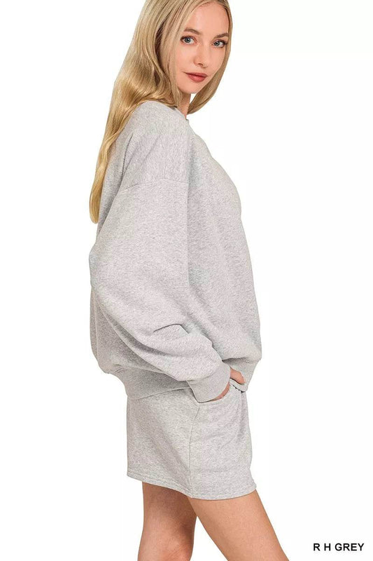 Zenana Fleece Long Sleeve Sweatshirts & Shorts Set Trendsi ffa4dc9460e14b9191168ac0f3fcf13d-Max-Origin
